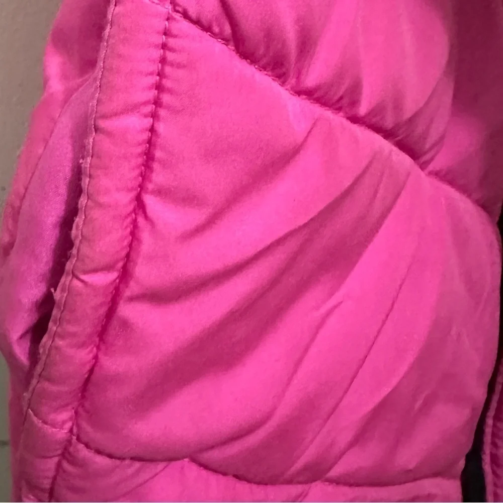 342 PUMA | EUC Girls Pink & Black Colorblock Puffer Vest – Size XS (5/6)